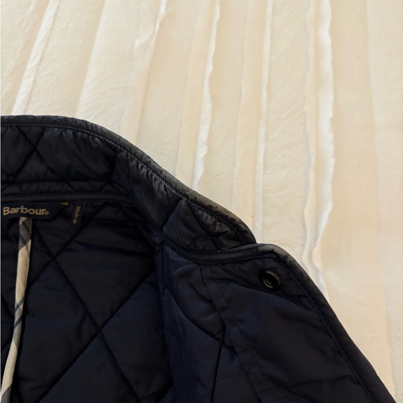 Barbour Quilted Navy Jacket - Picture 3 of 4